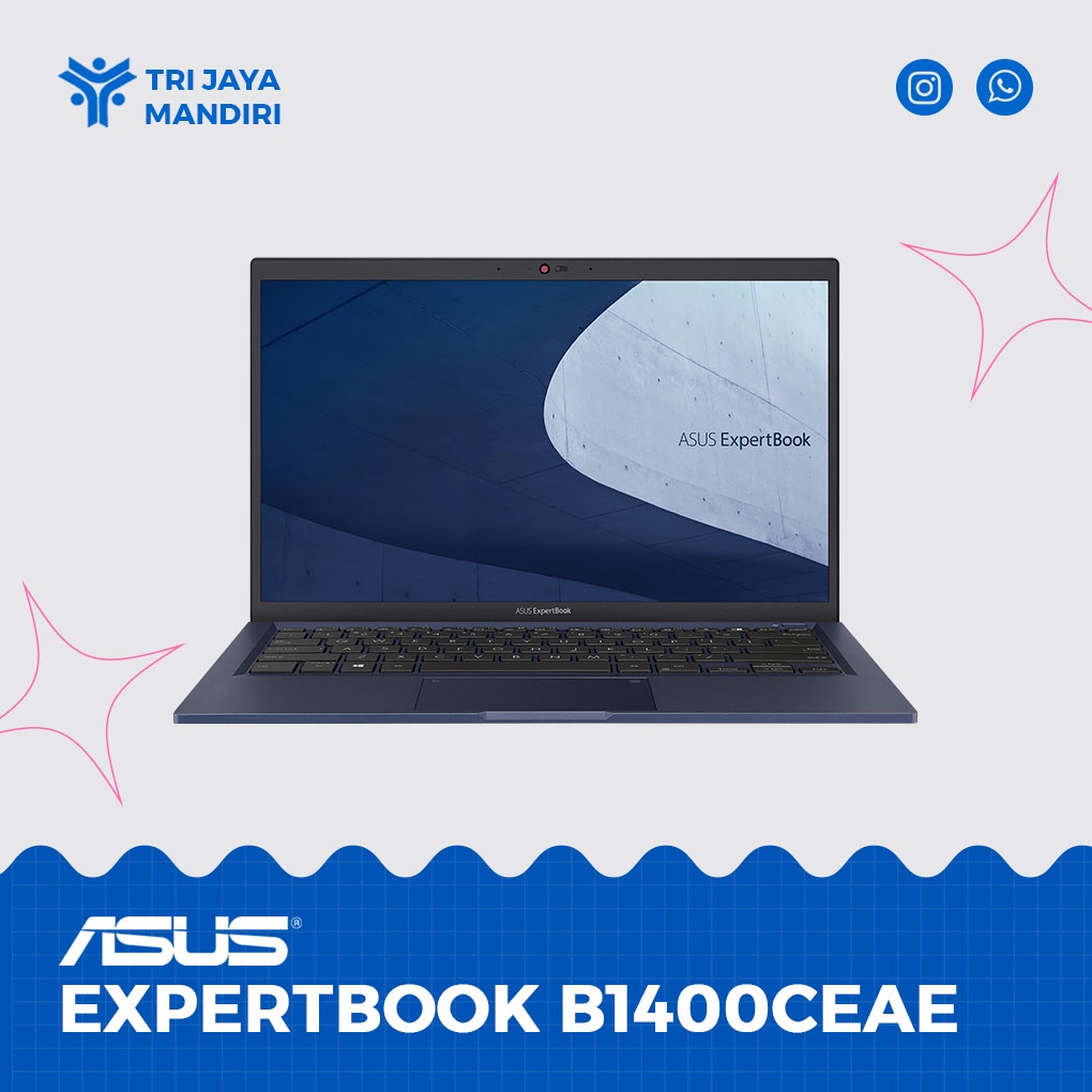 Laptop Asus ExpertBook B1400CEAE Intel Core i3-1115G4 RAM 4GB SSD 256GB Windows11