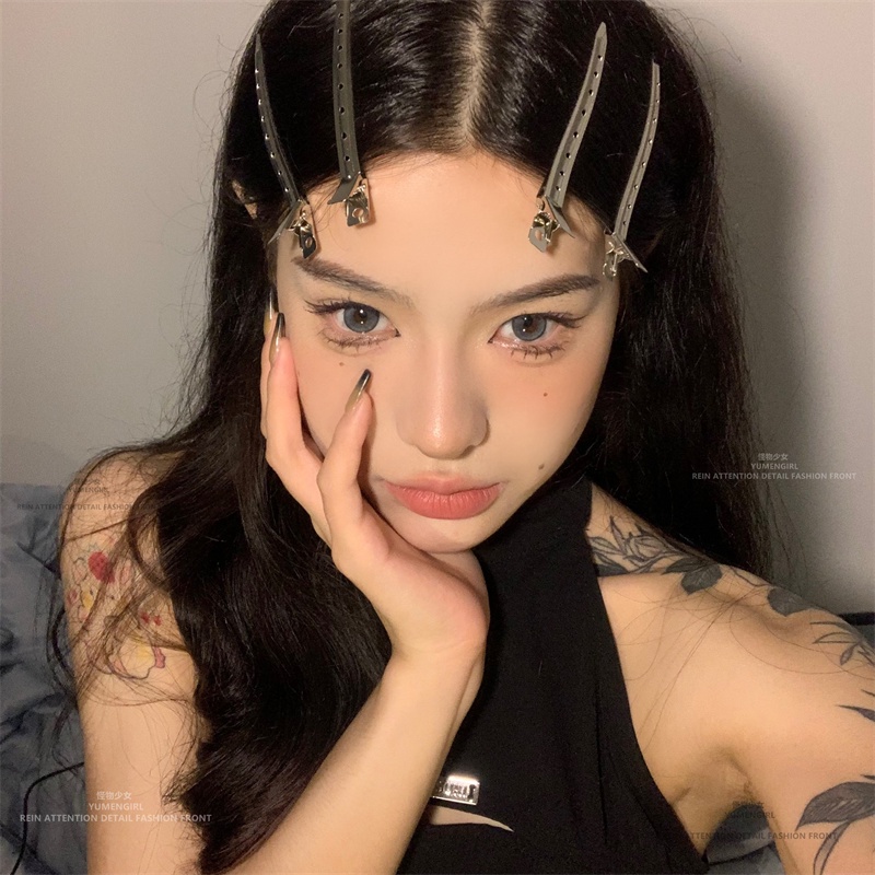 Jepit Rambut Poni Samping Model Panjang Untuk Aksesoris Perempuan