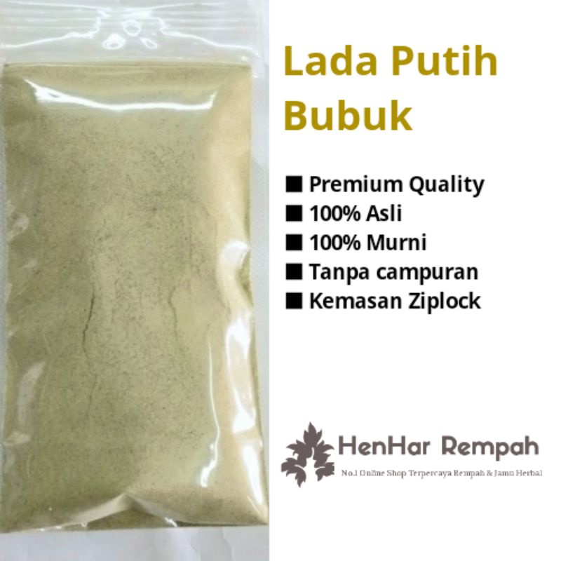 Lada Putih Bubuk / White Pepper Powder 250 gram