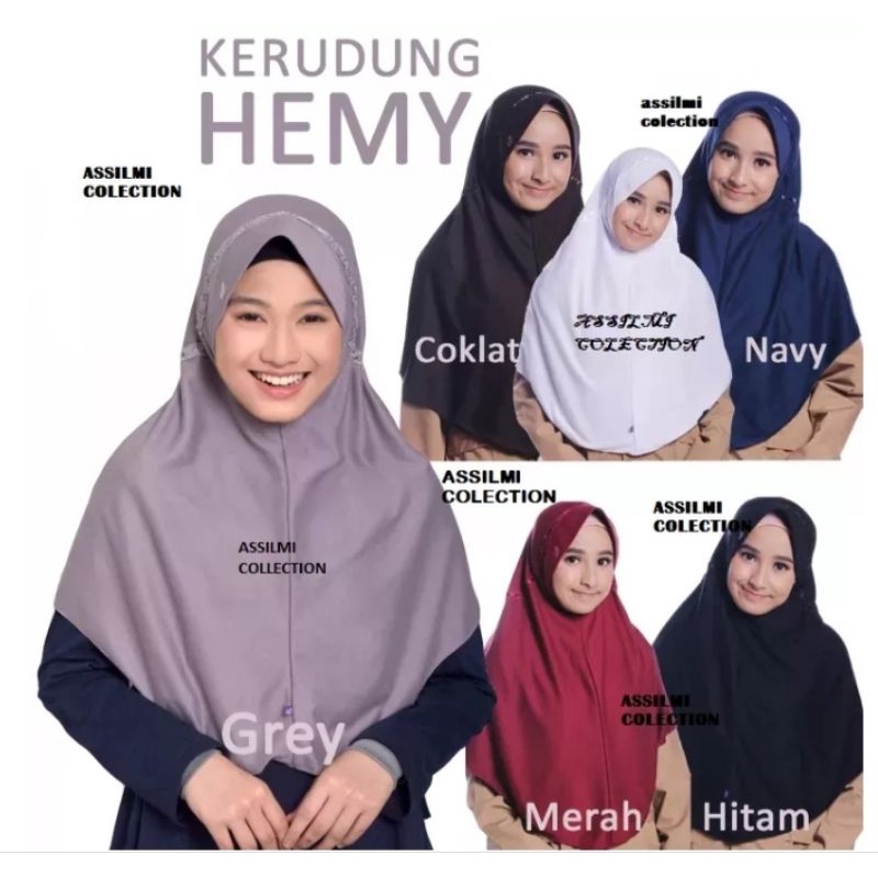 jilbab instan sekolah model Hemy untuk TK/SD/SMP/SMA