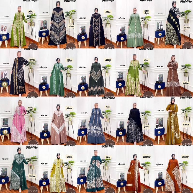 MOTIF TERBARU] Gamis Twill ORI | Bahan Tebal &amp; Adem | Model Full Kancing