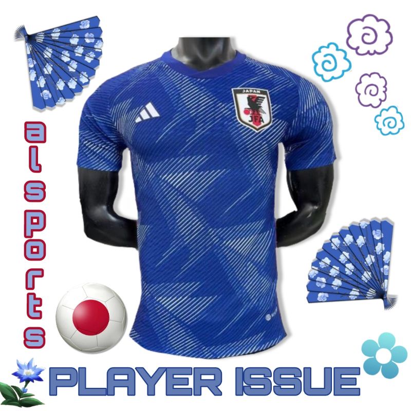 Jersey Baju Bola Jepang Home PLAYER ISSUE 2022 / 2023  Baju Bola VERSI PEMAIN Jepang Biru World Cup 