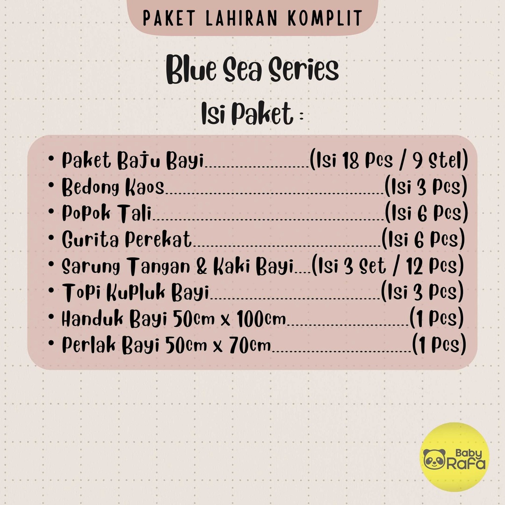 50 PCS Paket Hemat Komplit Baju Bayi Baru Lahir Paket Hemat Baby Paket Komplit Bayi Baru Lahir Serian Biru