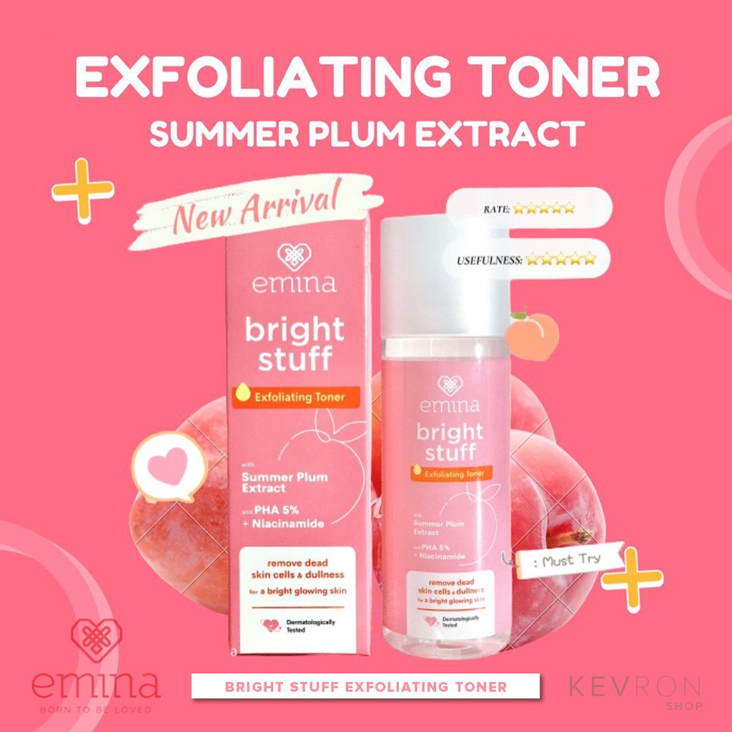 EMINA Bright Stuff Exfoliating Toner 100 ml