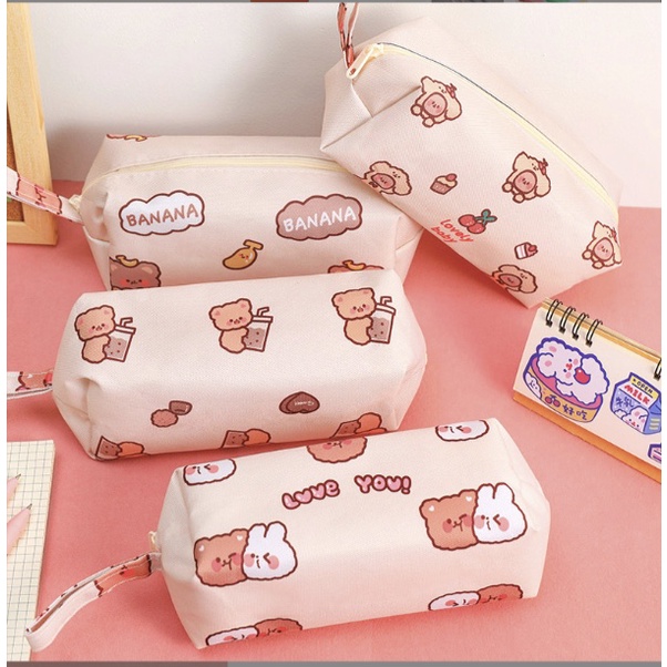 PENCIL CASE TEMPAT PENSIL TEDDY