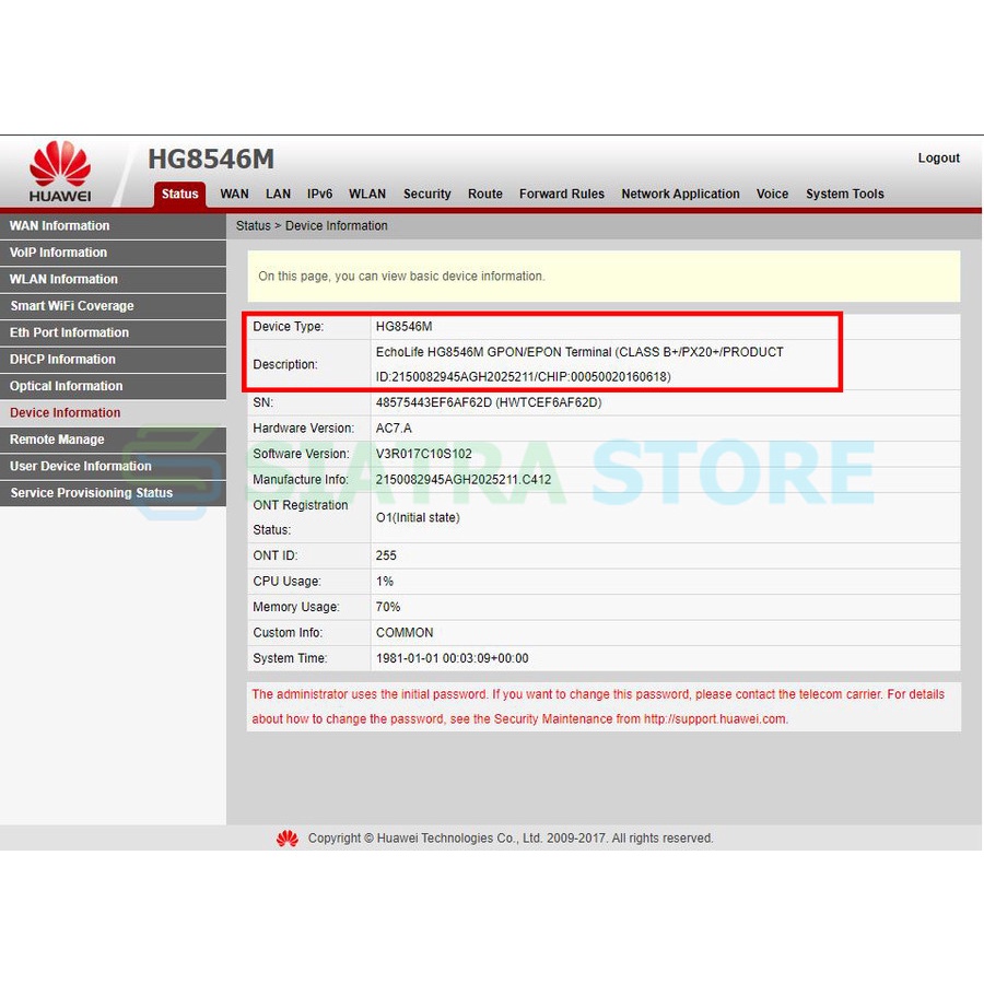 Huawei HG8546M Gpon / Epon ONT Wireless NEW | ONU EPON HG8546M Huawei BARU