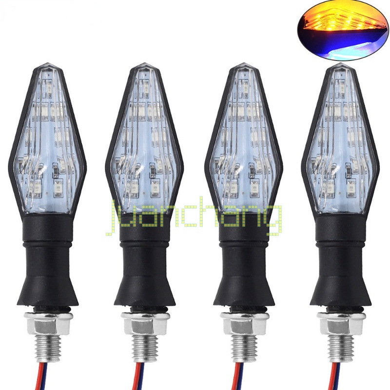 Lampu Sein LED 12V Warna Amber Untuk Motor Universal