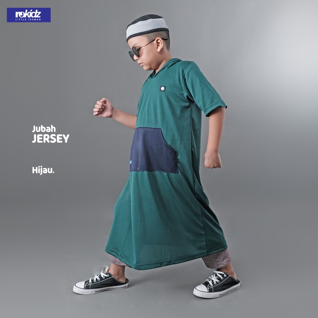 Jubah Jersey ROKIDZ Jubah Gamis Shalat Sholat Anak Laki-Laki