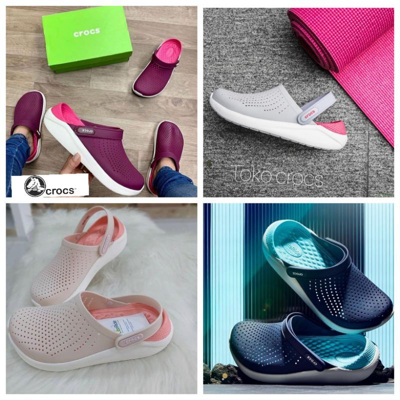 Crocs Literide Women / Crocs clog Literide / Sandal Crocs Literide / Sandal wanita