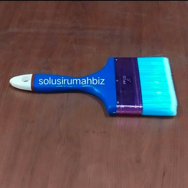KUAS 5 GAGANG PVC SUPER PREMIUM SINTETIS SUPER HALUS PAINT BRUSH KUAT HALAL 5&quot; nylon 5&quot; tebal koas cat 5 inch nilon 12cm 125mm