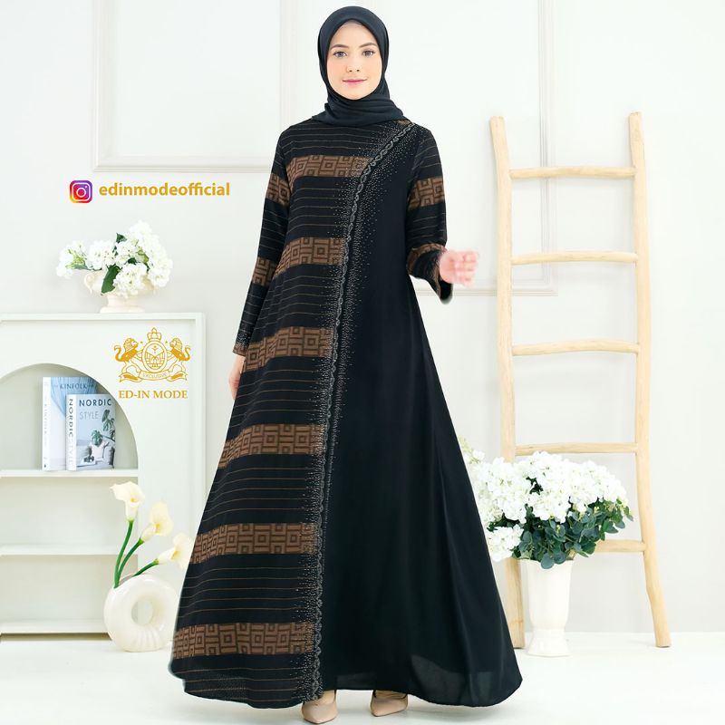 Abaya Turki Zehra Tunggal Samping
