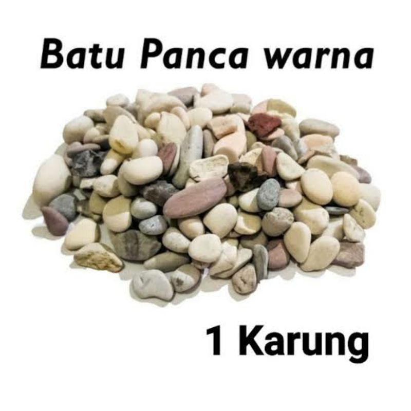 BATU ALAM PANCA WARNA BATU HIAS AQUARIUM PANCAWARNA 10KG 1 KARUNG