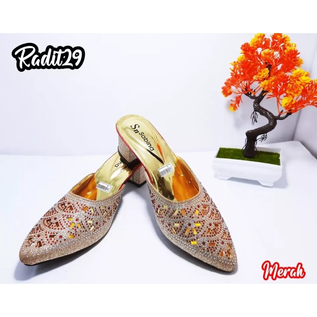 SANDAL SEPATU FLAT PAYET WANITA/SEPATU WANITA TERBARU /SANDAL PESTA /WEDGES/HAK TAHU 04(COD)--SALLSA_COLLECTION