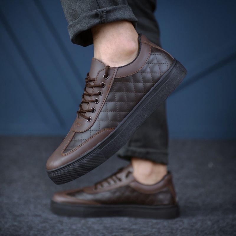 Sepatu Formal Pria, Sepatu kulit, Sneakers pedro Black & Brown Original