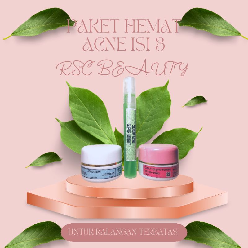[isi 3] ACNE PERFECT GLOW / ACNE SCAR / CREAM JERAWAT AMPUH ACNE GLOW SERUM ACNE