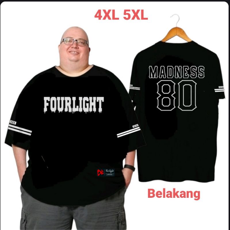 kaos jumbo pria wanita 4XL 5XL BIG SIZE XXXXL XXXXXL (007)