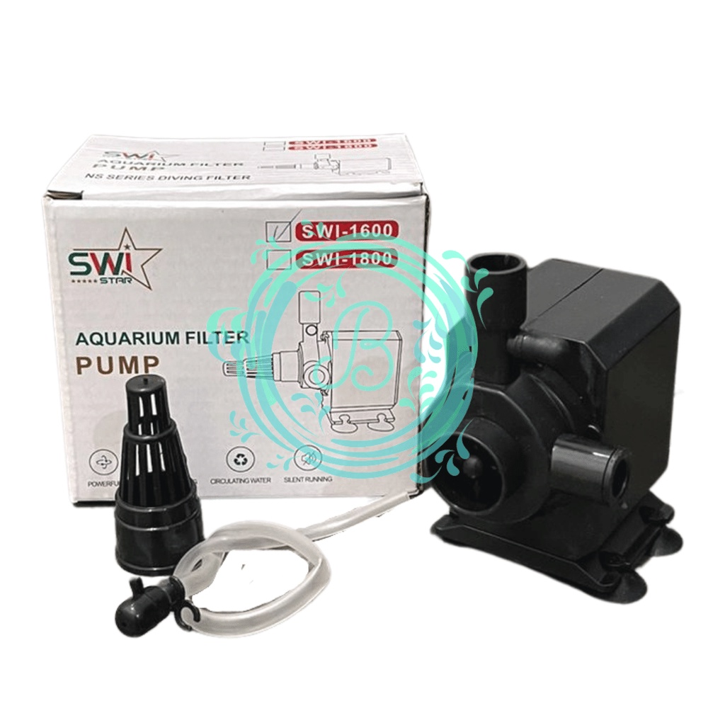 SWI Star 1600 Pompa Air Celup Aquarium Aquascape Hidroponik Submersible Water Pump Power Head SWI1600