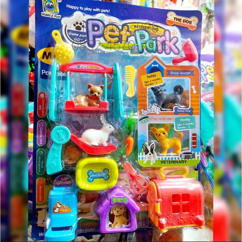 Mainan Anak Hewan Peliharaan Binatang Kucing Anjing Kelinci Pelihara Jinak Karet Pet Park Veterinary