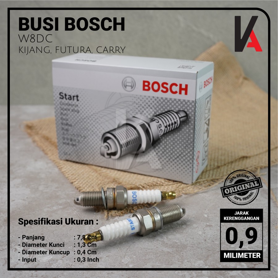 BUSI KIJANG FUTURA CARRY T120SS KARIMUN W8DC SPARK PLUG BOSCH ORIGINAL