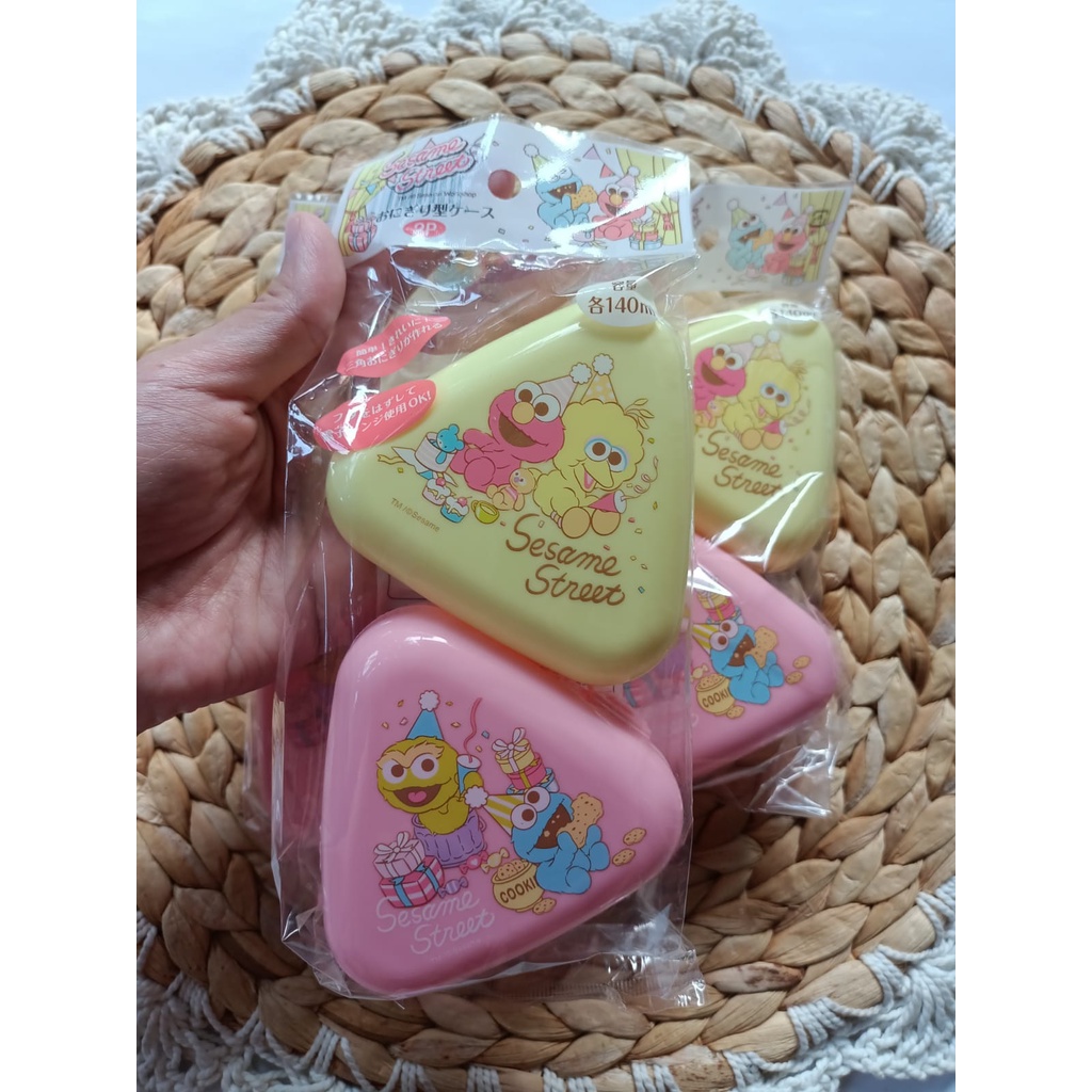 LP Hiasan Bekal Onigiri Case Wadah Onigiri Cetakan Onigiri Snack Box Sesame Street