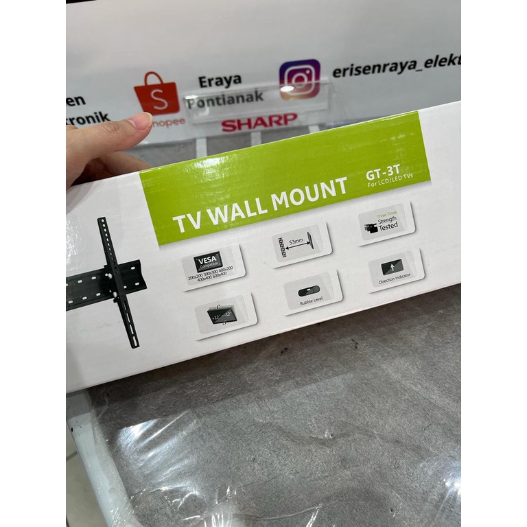 GREENTEK BRACKET LED TV DINDING GT-3T  37-70 INCH