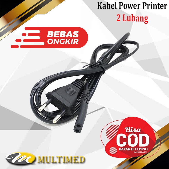 Kabel Power Untuk Printer / Adaptor Laptop 2 Lubang