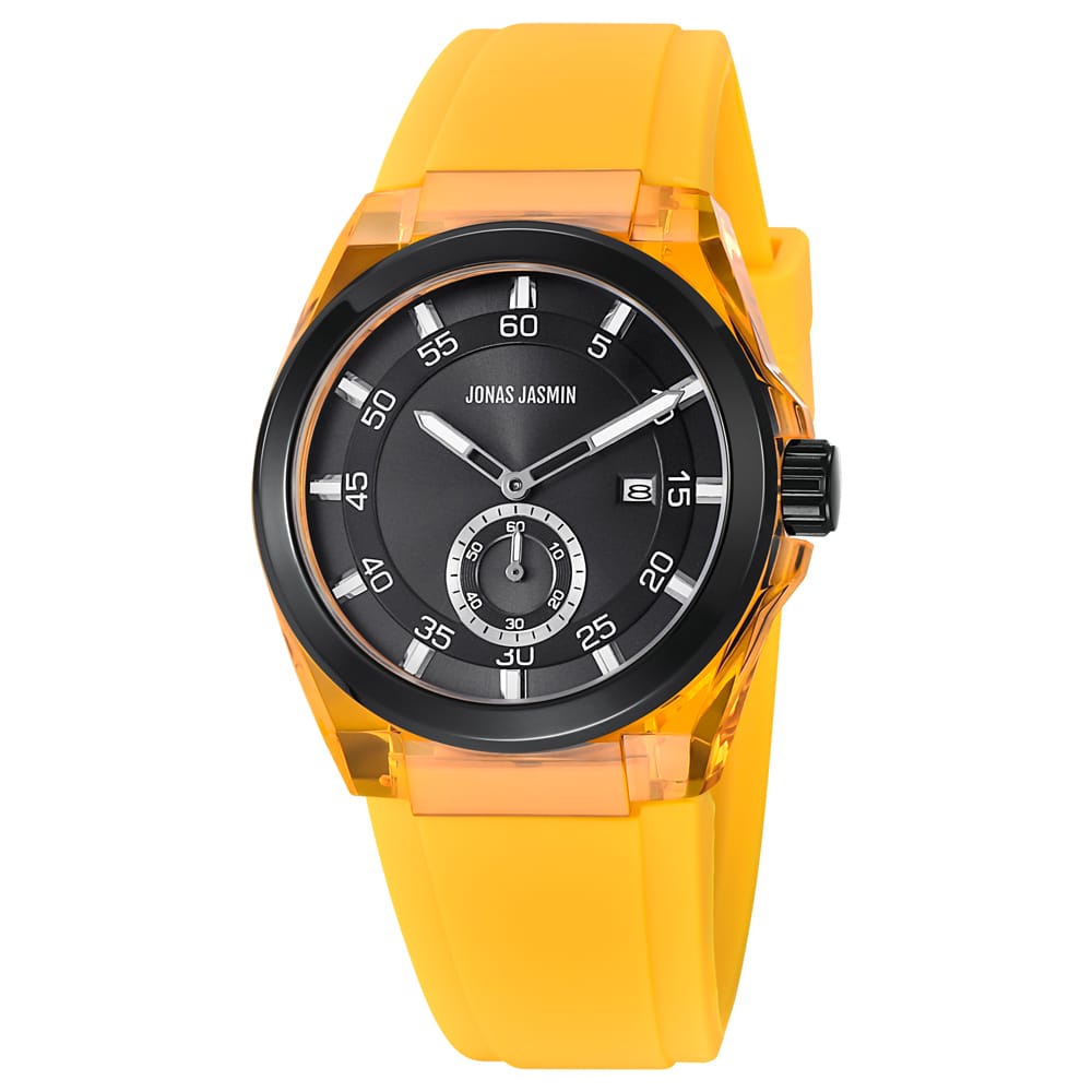 JAM TANGAN FASHION WANITA/PRIA JONAS JASMIN ORIGINAL WATERESISTAN/JONAS JASMIN RUBBER STRAP/