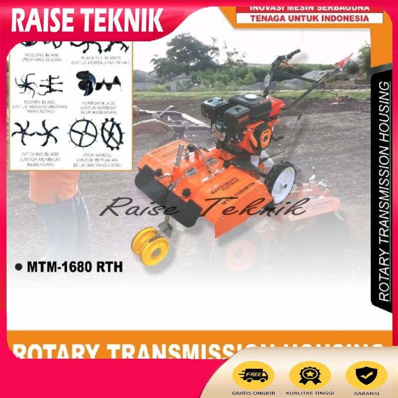 MESIN TRAKTOR CULTIVATOR MATSUMOTO MTM 1680 RTH