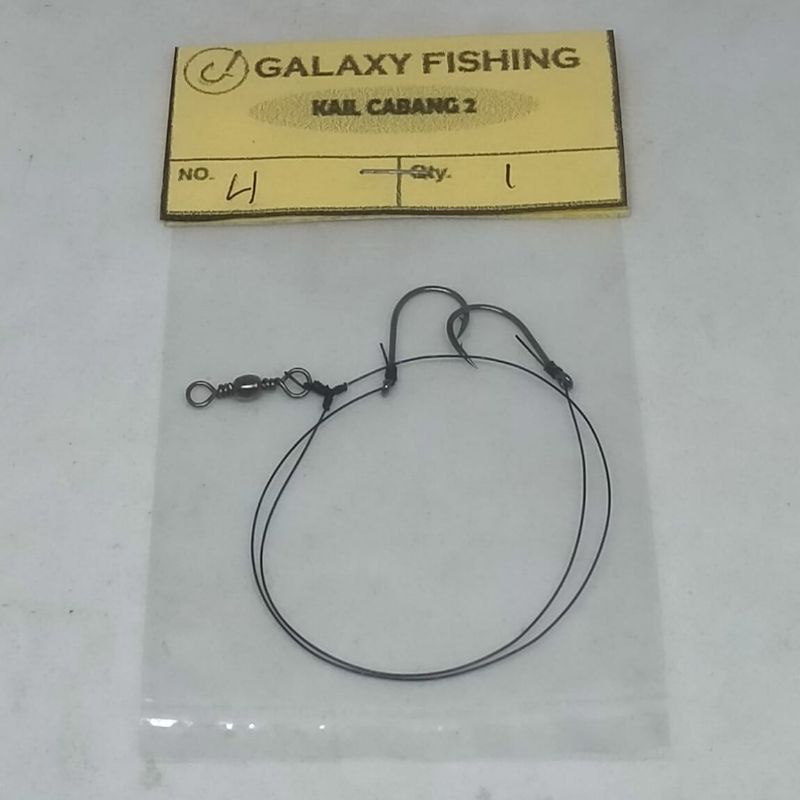 kail cabang 2  buat mancing ikan mas dan ikan lainnya