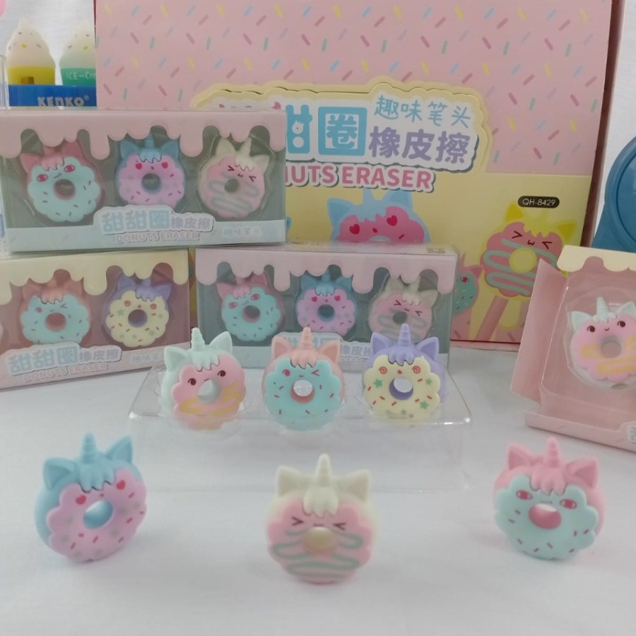 

PENGHAPUS DESSERT DONUT ISI 3 PCS PERBOX WARNA CANTIK KUALITAS TERJAMIN