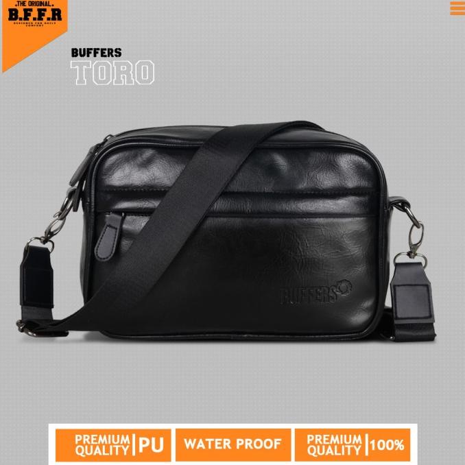 Tas Selempang Kulit Pria Buffers Toro - Tas Selempang Kotak Kulit Ori