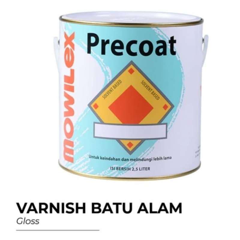 MOWILEX VBA CLEAR GLOSS VARNISH BATU ALAM 2.5 LITER