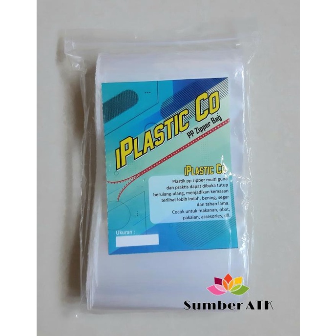 Plastik Klip PP Zipper Bag 20x35 cm Ketebalan 70 Mikron