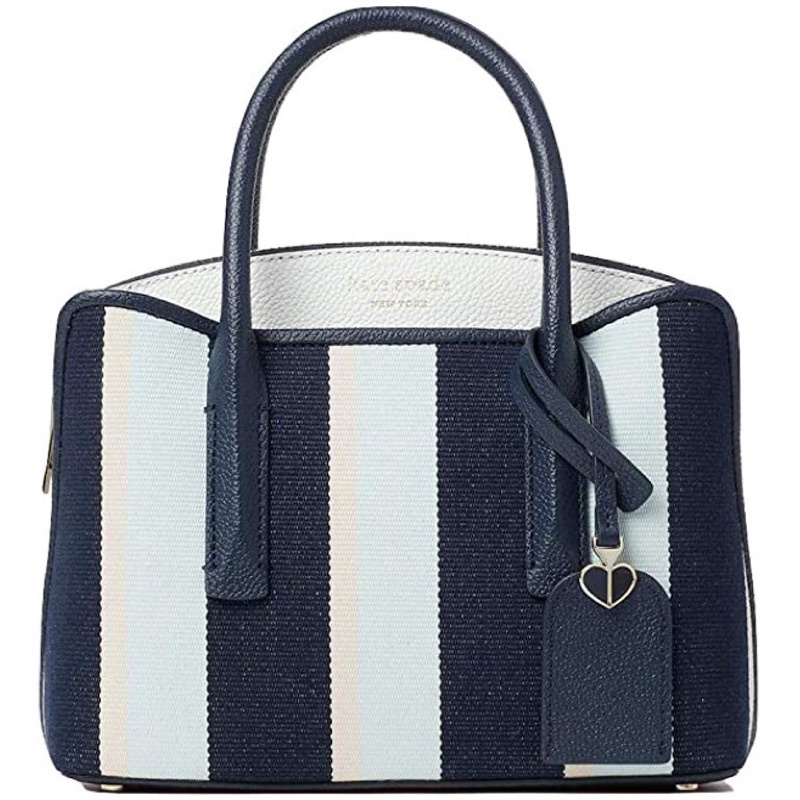 kate spade Margaux Canvas Stripe Mini Satchel Blazer Blue Multi