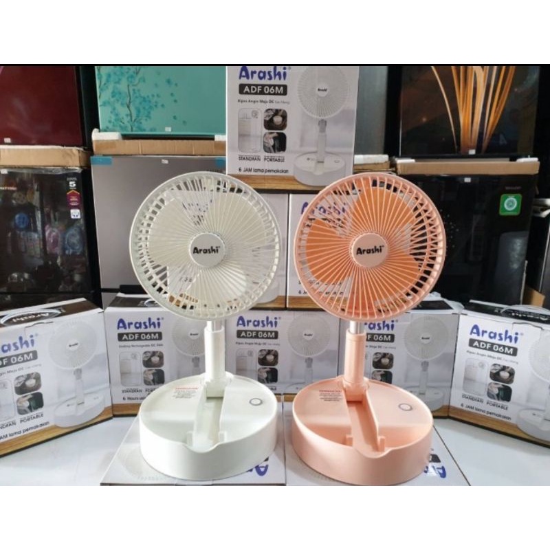 Arashi Kipas Angin Portable AC/DC Fan ADF 06M