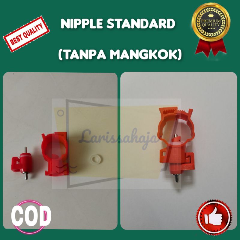 Nipple Niple Nipel Nepel Drinker, Tempat minum ayam petelur, broiler, puyuh, Niple A9 dan Niple A5
