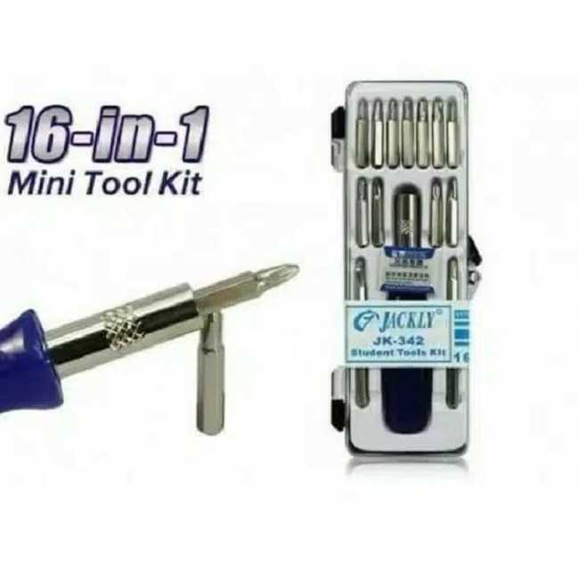 Peralatan Reparasi HP Smartphone Obeng Full Set Lengkap 16 in 1 Kokoh Tahan Lama Alat Perkakas Servis Handphone Gadget Komplit Serbaguna Multifungsi Repair Tools Kit