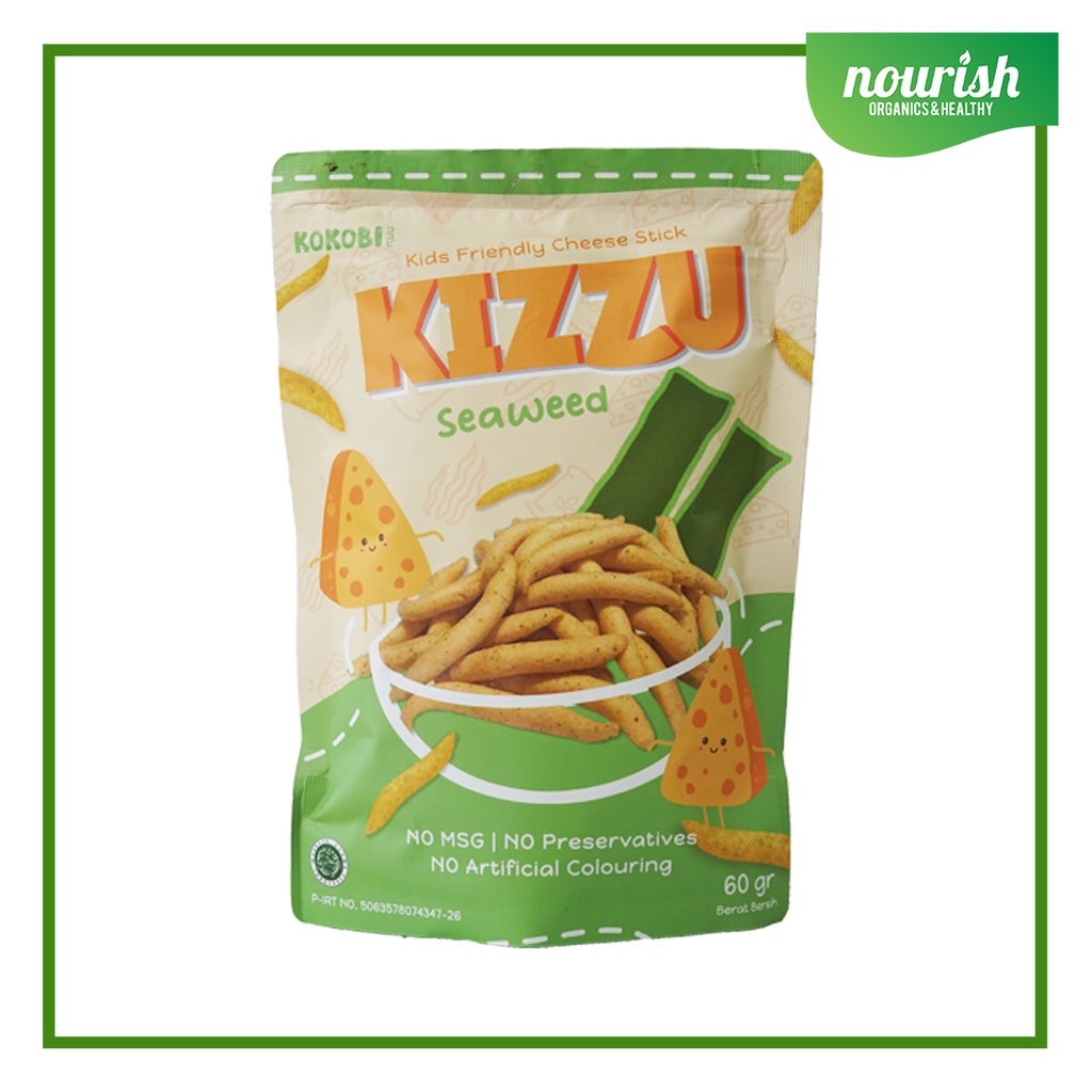 Kokobi KIZZU Cheese Stick/ Stik Keju Snack Anak NON MSG 60g