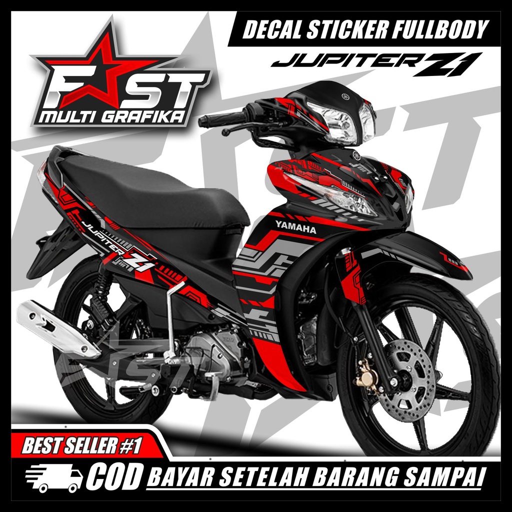 (COD) decal jupiter z1 stiker striping jupiter z1 stiker fullbody yamaha Decal stiker jupiter z1 sti