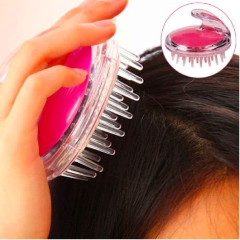 Sisir Keramas Silikon Sikat Rambut Pijat Kepala Salon Brush Silicone