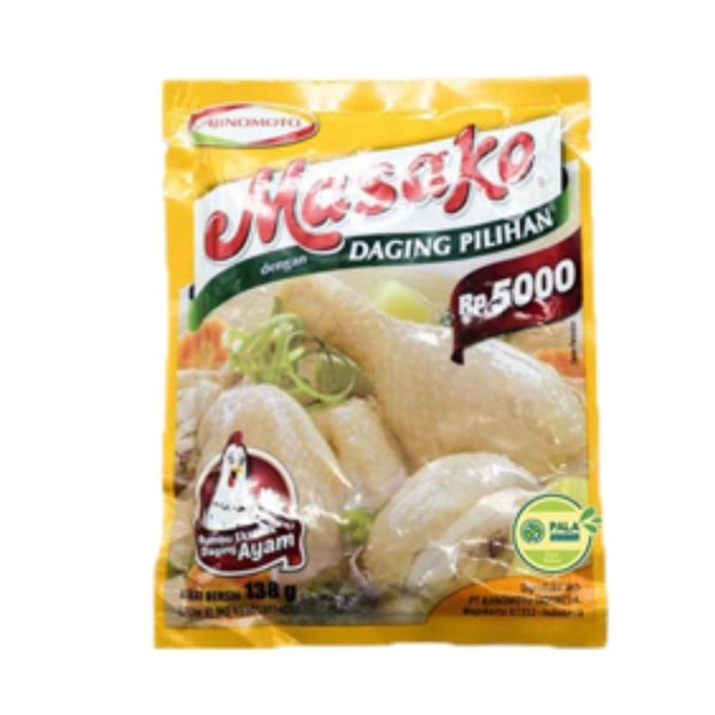 

( SATUAN ) MASAKO bumbu penyedap rasa ayam 138gr isi 1 ( SATU ) PCS