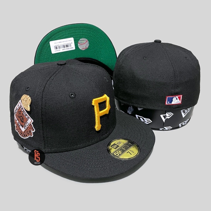 TOPI NEW ERA ORIGINAL 5950 LOGO HISTORY PITTSBURGH PIRATES BLACK