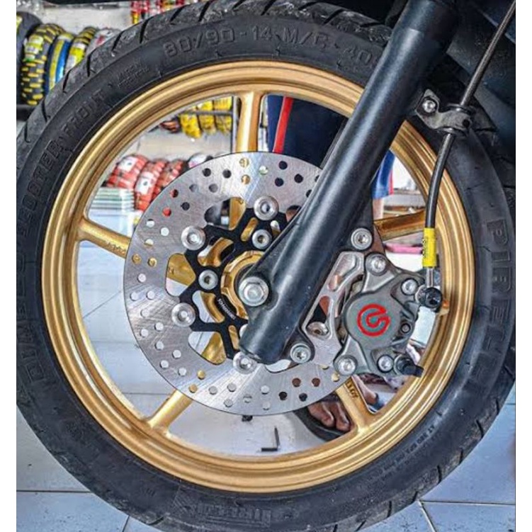 KALIPER BREMB 2P KALIPER 2 PISTON BIG  LOGO  COCOK UNTUK SEMUA JENIS MOTOR MIO BEAT SCOOPY FINO GENIO NMAX PCX AEROX VARIO DLL