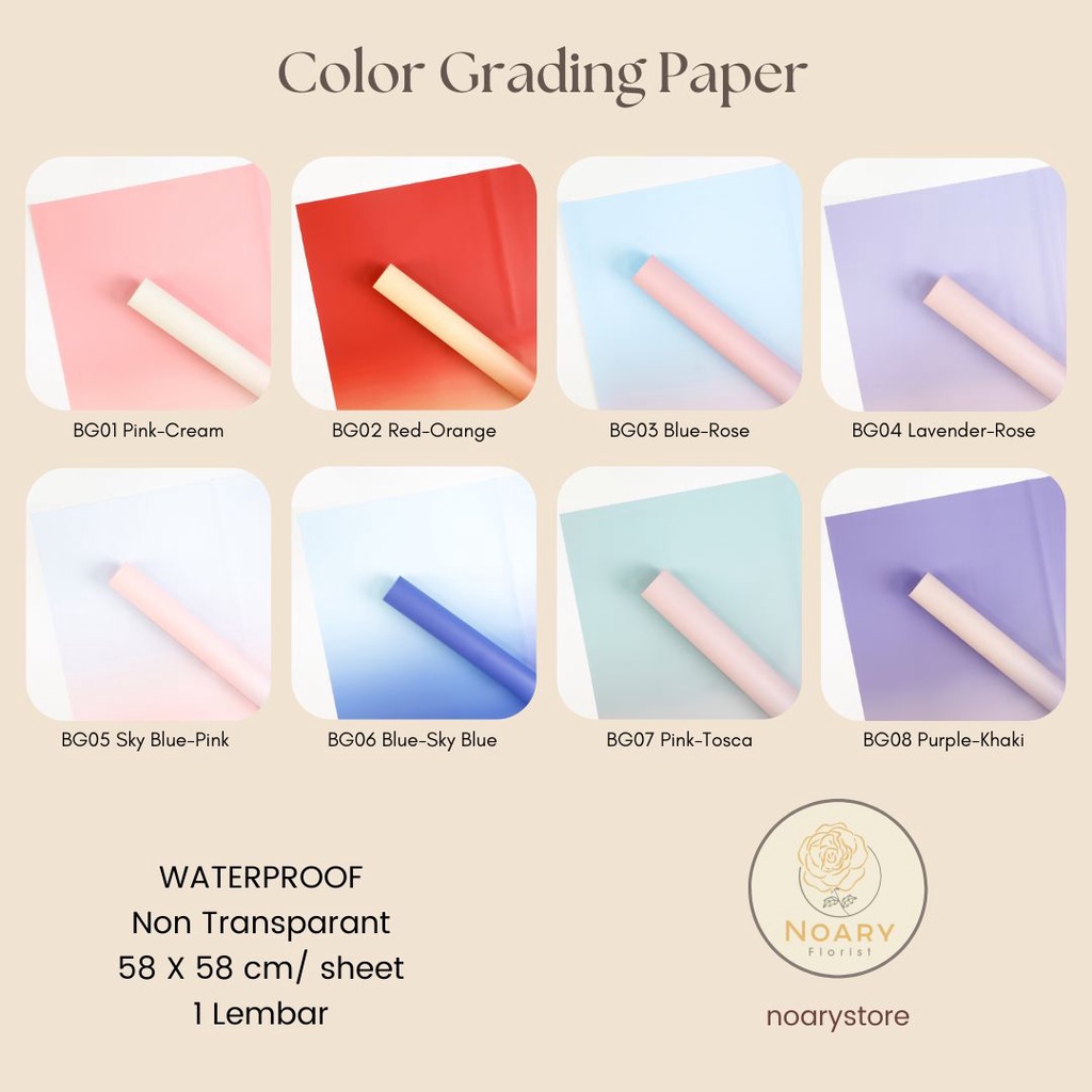 COLOR GRADING PAPER WRAPPING