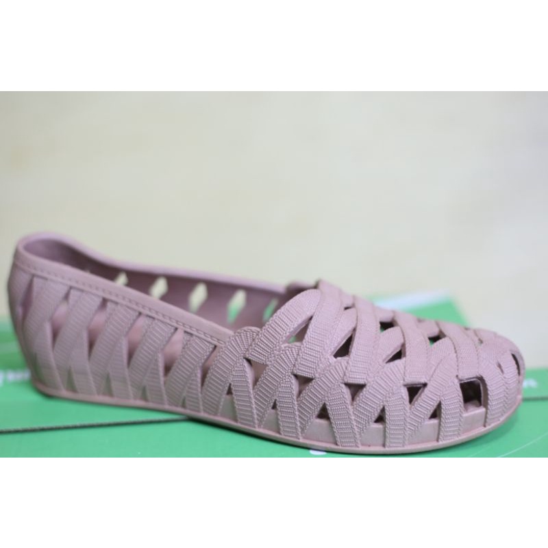 Flatshoes karet sepatu teplek lentur anti air sepatu musim hujan