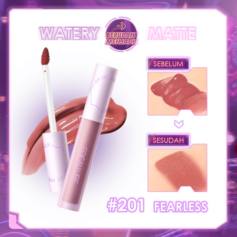 FOCALLURE #SwitchMode Matte Lip Tint Super Long-Lasting Lipstick-🔥🔥🔥🔥201