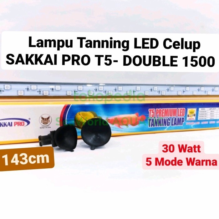 LAMPU TANNING SAKKAI PRO T5-1500 DOUBLE LED/ Lampu tanning arwana