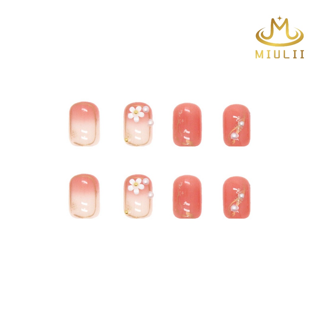 MIULII / KUKU PALSU   A0645  / 24PCS / 3D / NAIL ART / PREMIUM / CUTE / FREE LEM JELLY / KUTEK