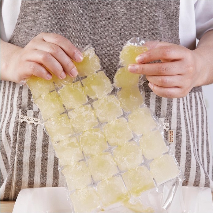 KANTONG CETAKAN ES BATU PLASTIK 10PCS PEMBUAT ES DISPOSABLE ICE MAKING BAG FOOD GRADE