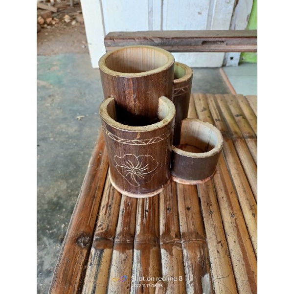 

Tempat pensil dari bambu murah antik